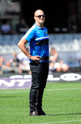 Blue Bulls head coach John Mitchell looks on during the 2017 Currie Cup semifinal game against the Sharks at Kings Park, Durban on 21 October 2017.  