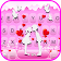 Thème de clavier Pink Love Kiss icon