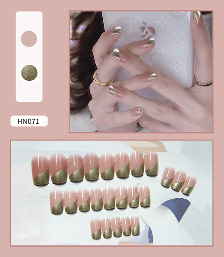Title 6, Finished nail art fake nails, scrubbable and we...