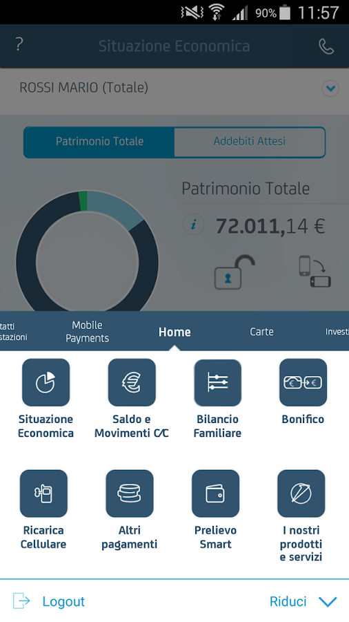 mobile banking di unicredit en