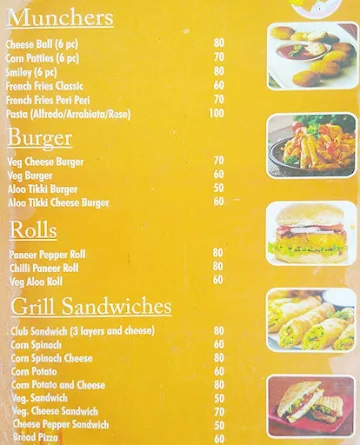 Aahar Cafe menu 