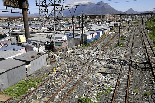 The railway line at Langa, Cape Town. Picture: ESA ALEXANDER