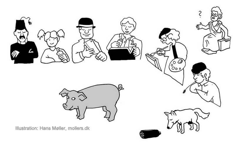 Hans Meller's pig illustration