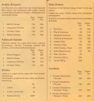 Jaaffa Food menu 2