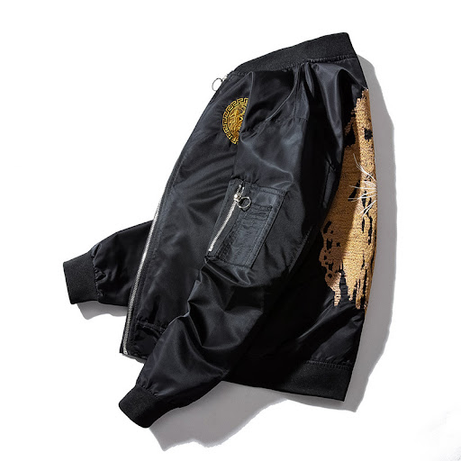Title 3, Autumn Hip-Hop Thin Section Mens Jacket, Embro...