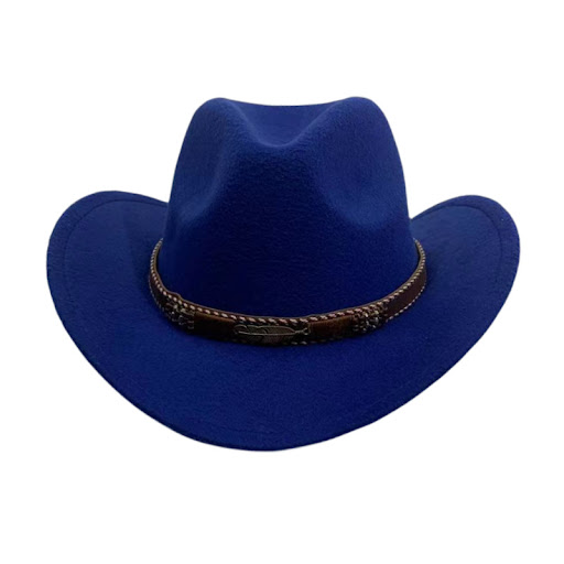 Title 6, Curling Cowboy Hat for Men and Women with Leaf ...