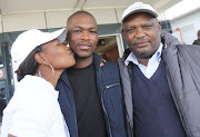 Babalo Ndwayana with his parents Sibongiseni Ndwayana and Mkhuseli Kaduka. 