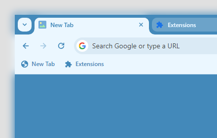 Subtle Bright (blue) chrome extension