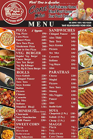 My Papa's Kitchen menu 1