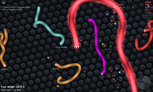  slither.io- 스크린샷 미리보기 이미지  