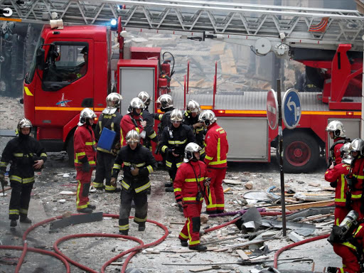 Firemen work at the site of an explosion in a bakery shop in the 9th District in Paris, France, January 12, 2019 REUTERS/