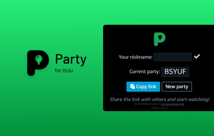 Hulu Party: watch Hulu together and chat small promo image