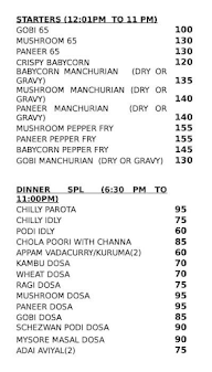 Hotel Valasai Subha menu 4