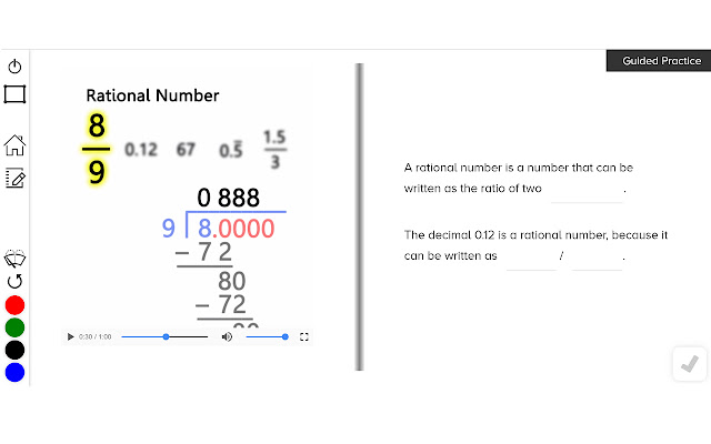 Guzinta Math: Combine Like Terms chrome extension