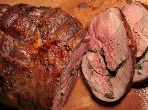 Grilled and Marinated Leg of Lamb (boneless)_image