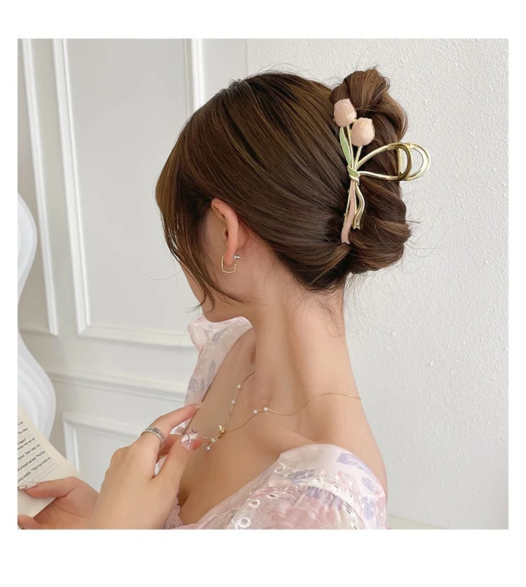 Title 6, Barrettes élégantes pour cheveux, motif tulipe ...