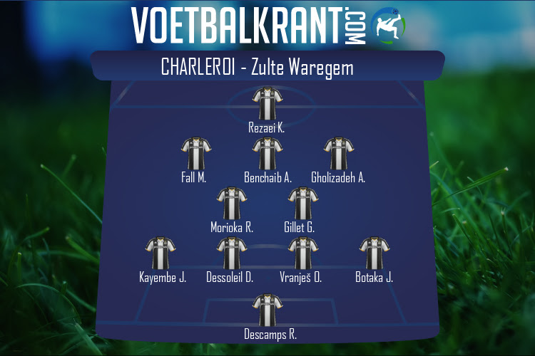 Opstelling Charleroi | Charleroi - Zulte Waregem (07/02/2021)