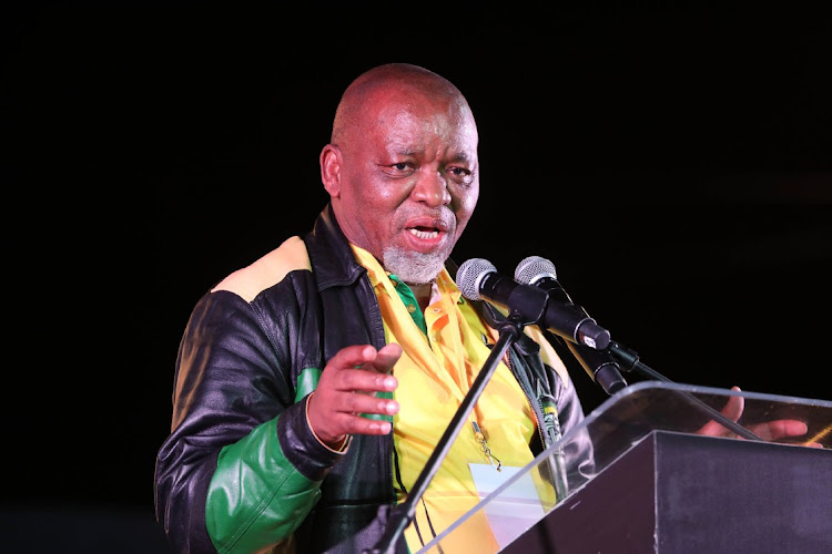 October 21 2021 Minister of mineral Resources, Gwede Mantashe during the ANC Manifesto launch in Pretoria.