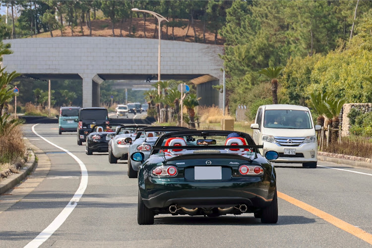 ロードスターの桜とコラボ・ロードスターNC・ＮＣ倶楽部・大六珈琲・アワイチツーリングに関するカスタム事例の投稿画像2枚目