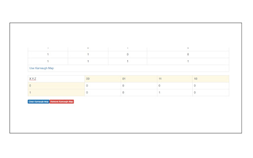 Truth Table and Karnaugh Map Generator