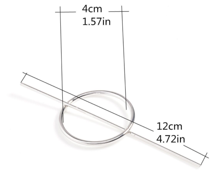 Title 1, Dames geometrische cirkel halve pull haarspeld,...