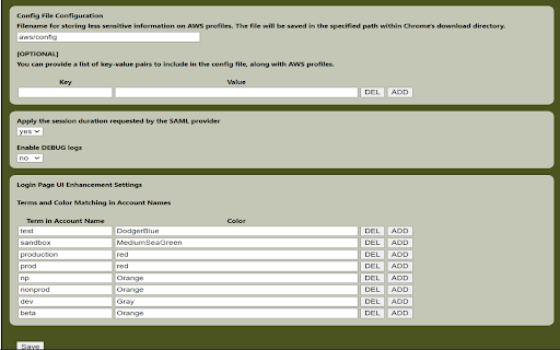 SAML to AWS STS Keys Conversion Multi Profile