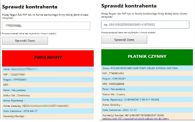 Wykaz podatników VAT chrome extension