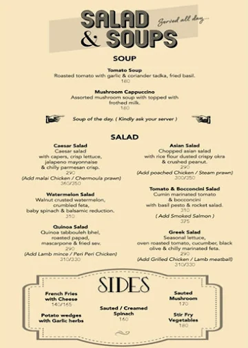 Canto Cafe & Bar menu 