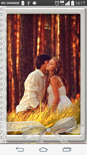 Silver bow Photo Frames