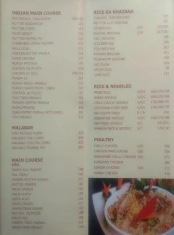 Samco menu 