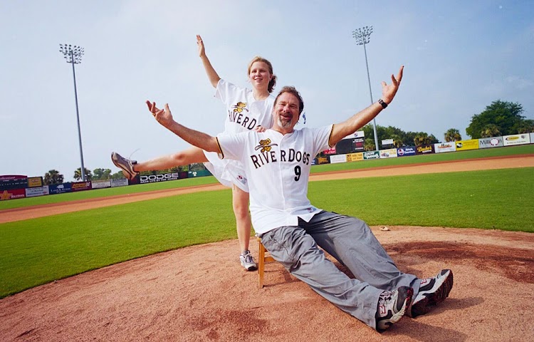 Mike Veeck and his daughter Rebecca, who died at 27 due to a rare nerve condition, Batten disease.