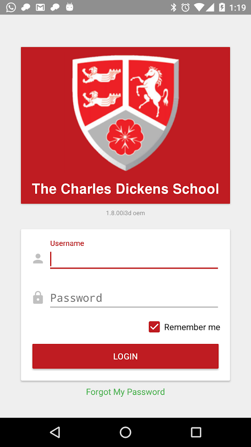 Android application The Charles Dickens School screenshort