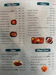 Zayka Chicken Corner menu 2