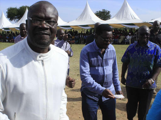 Siaya county governor Cornell Rasanga in Siaya town on Friday