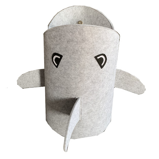 Title 3, Childrens Toy Storage Bag Felt Cartoon Shark S...
