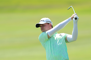 Jayden Schaper of South Africa plays his second shot on the 15th hole during day three of the South African Open Championship at Blair Atholl Golf & Equestrian Estate on December 02, 2023 in Johannesburg.