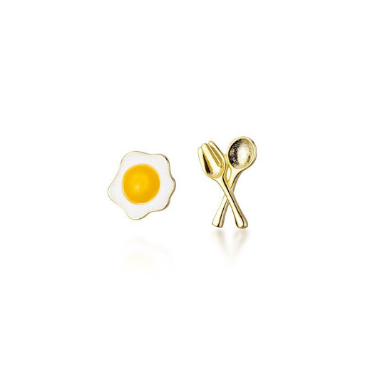 Title 4, Cute Poached Egg Ear Studs, add a fun and quirk...