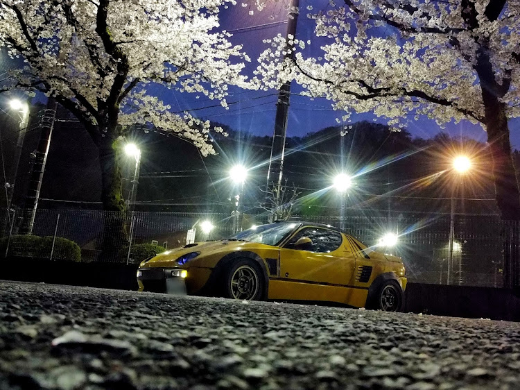 AZ-1の桜と愛車・桜コラボ・桜・夜桜・サクラと愛車に関するカスタム事例の投稿画像3枚目