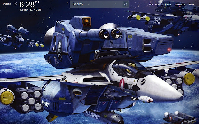 Robotech Wallpapers Theme New Tab