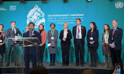 Steven Guilbeault, Canadian minister of environment and climate change, pictured here with other ministers of environment, briefs the media on progress towards protecting 30% of the earth’s lands, oceans and inland water by 2030. 30x30 is a key goal of the High Ambition Coalition for Nature and People, an alliance of 116 countries with strong biodiversity targets.