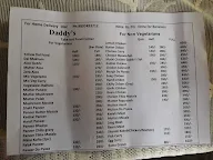 Daddy's Restaurant Since 1988 menu 3