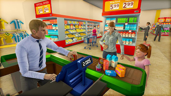 Supermarket Cashier Simulator: Shopping Games 1.0 APK + Mod (المال غير محدود) إلى عن على ذكري المظهر