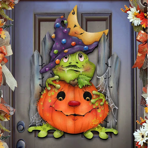 Title 5, Wooden Halloween Decoration. Create a spooky an...