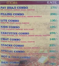 Agrawala Sweets menu 3