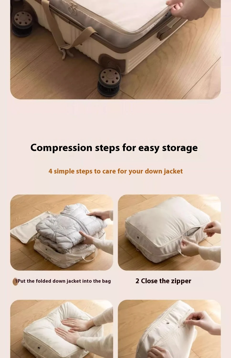 Title 10, Travel Portable Down Jacket Special Organizing ...
