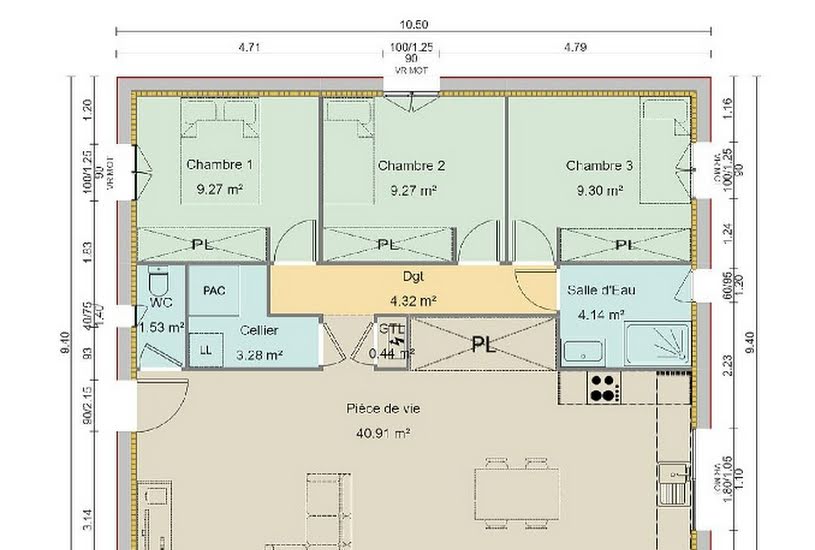  Vente Terrain + Maison - Terrain : 600m² - Maison : 60m² à Manteyer (05400) 