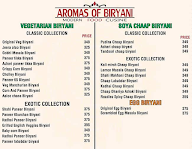 Aromas Of Biryani menu 1