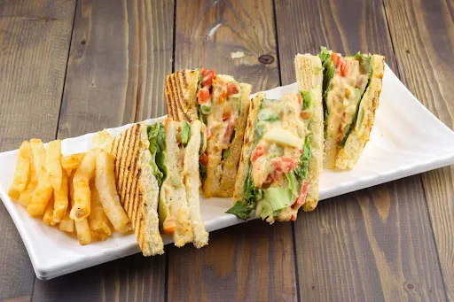 Veg Grilled Club Sandwich