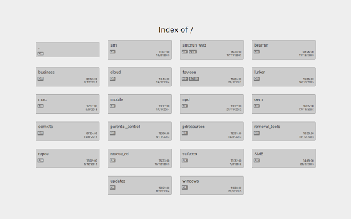 Modern Index Pages