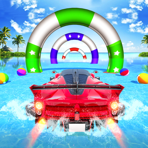 Water Car Surfer Racing Stunts